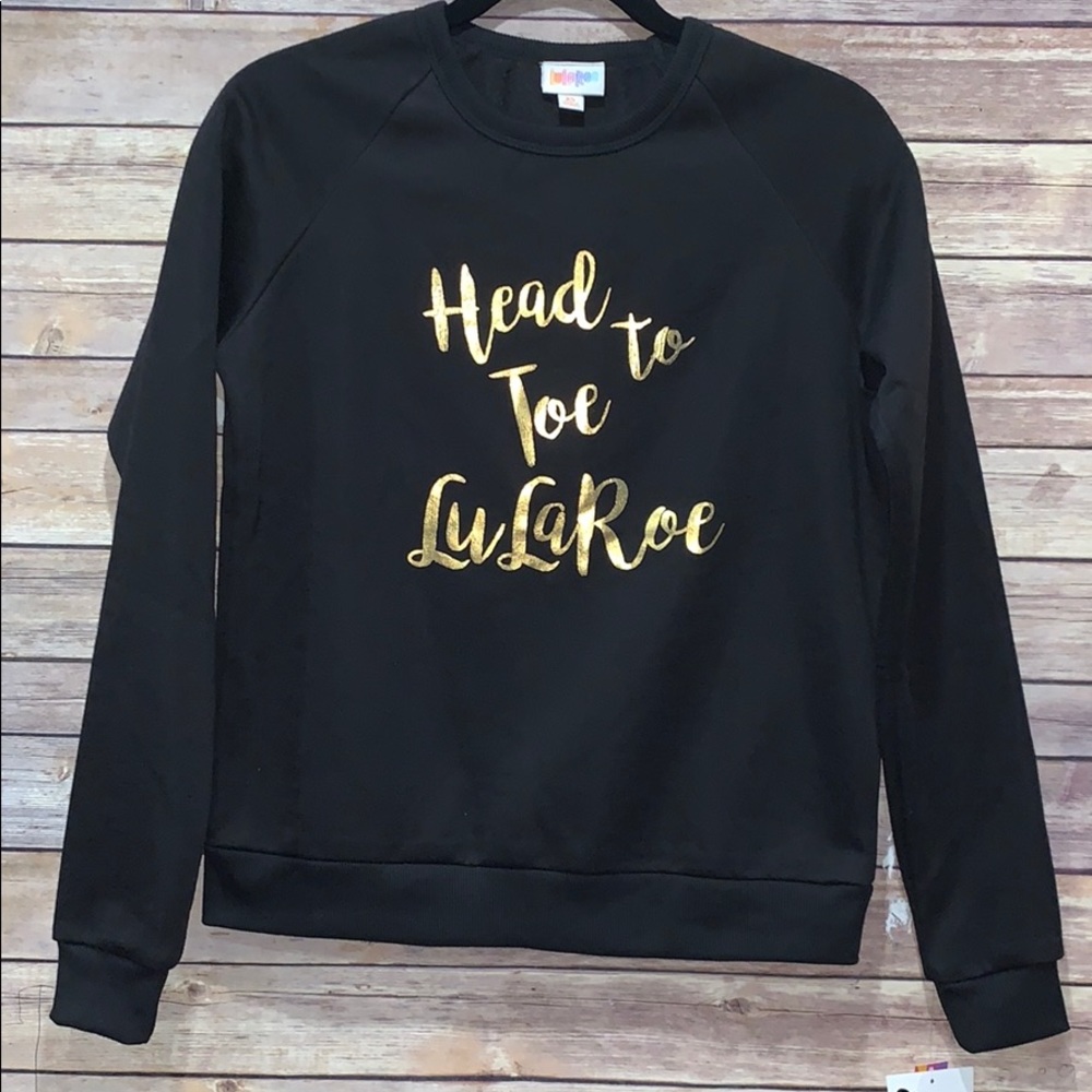 LuLaRoe Black Sweatshirt